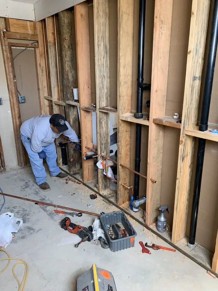 Commercial rough-in plumbing for Gas Line Repair in Garrettford
